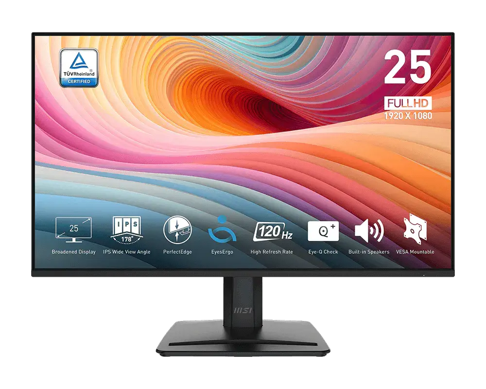MONITEUR MSI PRO MP251 E2 120HZ IPS 25 POUCE BLACK FHD